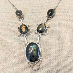 Labradorite Sterling Silver Necklace
